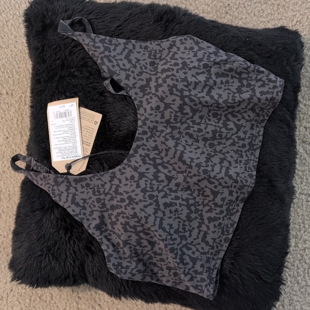 Prana Black Leopard Print bralet